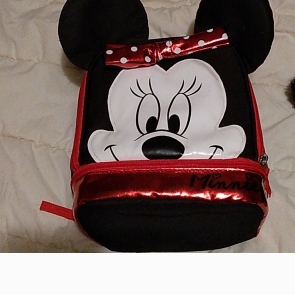 #FREE WITH BUNDLE#Disney Minnie Mouse Red and Black Kids Lunch Box